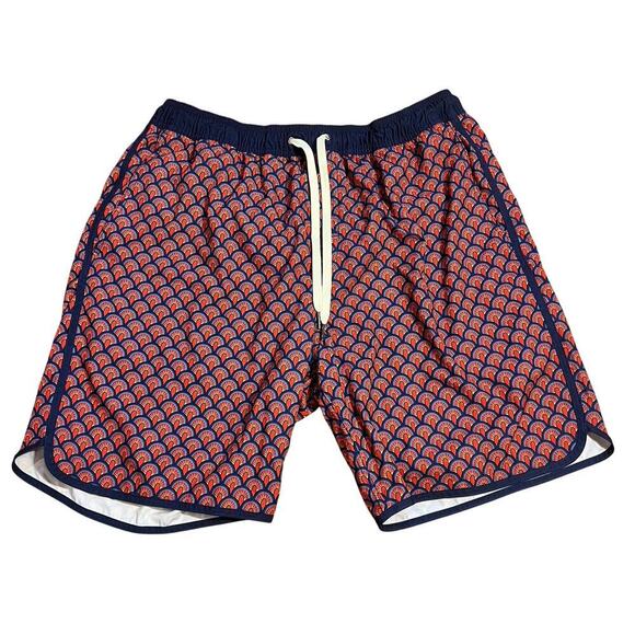 Fair Harbor The Anchor Men’s Performance Swim Trunks Size XXL 2XL Geo Print 8” - Picture 2 of 10